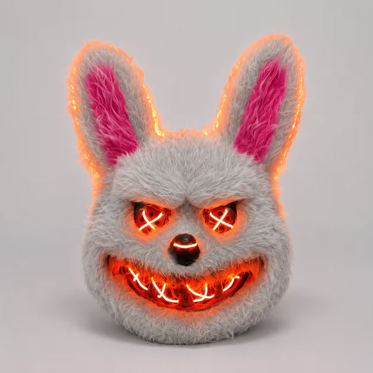 Mascara Halloween Conejo Luz Led