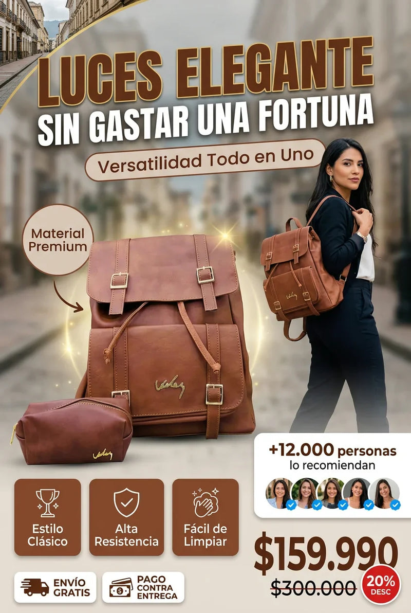 combo morral sahara  cosmetiquera vz