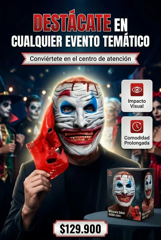 Máscara Joker doble cara