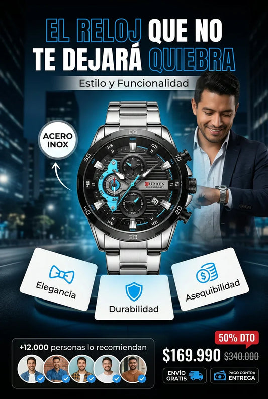 Reloj Curren 8402 Cuarzo Acero